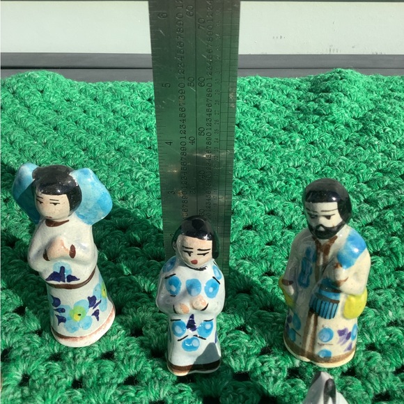 Tonala Nativity Mexico Nativity mini Figures Vintage Nativity - Picture 3 of 8